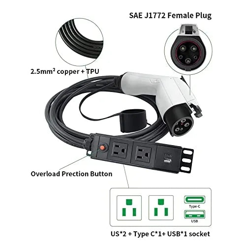 V2L Adapter Type 1 Type 2 Vehicle to Load Adapter Connector - Leapmotor Accessories