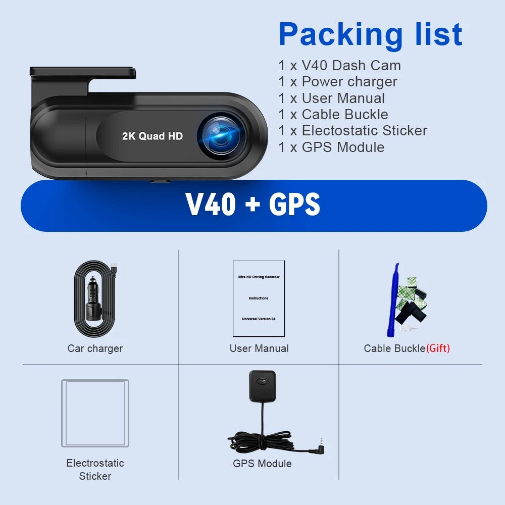 2.5K Front Dash Cam for Car - EVUPUP For Leapmotor