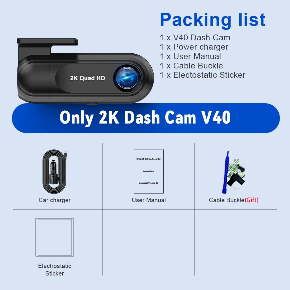 2.5K Front Dash Cam for Car - EVUPUP For Leapmotor